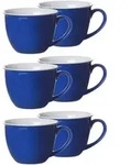 Ritzenhoff Breker Jumbotassen, Blau, Keramik, 0.35 L, Kaffee & Tee, Tassen,