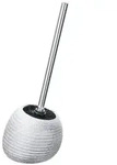 Wenko Wc-B&uuml;rstengarnitur Polaris Juwel, Silber, Kunststoff, 15x34.5x14.5 cm,