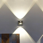 Just Light LED-WANDLEUCHTE Edelstahl 11x11x15 cm, Energieeffizienzklasse: F (G-A)