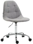 CLP Drehstuhl, Grau, Metall, 47x79x56 cm, Arbeitszimmer, B&uuml;rost&uuml;hle, Drehst&uuml;hle