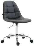 CLP Drehstuhl, Schwarz, Metall, 47x79x56 cm, Arbeitszimmer, B&uuml;rost&uuml;hle, Drehst&uuml;hle