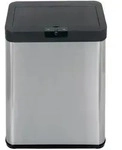 Echtwerk Abfalleimer, Schwarz, Silber, Kunststoff, 48 L, 25.3x57.4x40.3 cm, K&uuml;chen,