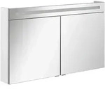 Mid.you Spiegelschrank B.Clever, Wei&szlig;, Metall, 4 F&auml;cher, F, 120x71x16 cm,