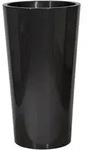 Pflanzentopf, Anthrazit, Kunststoff, rund, 61 cm, Plastikeinsatz, Dekoration, Blumen