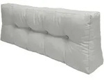 Beautissu Palettenkissen, Hellgrau, Textil, 40x10x120 cm, Outdoor-Kissen,