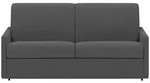 Vente-Unique Schlafsofa, Grau, Textil, Uni, 3-Sitzer, 170x85x223 cm, Wohnzimmer,