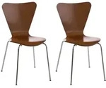 CLP Besucherstuhl, Braun, Metall, 45x85x49 cm, Arbeitszimmer, Besucherst&uuml;hle