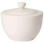 Villeroy & Boch Zuckerdose, Wei&szlig;, Keramik, 8.8 cm, Kaffee & Tee, Zuckerdosen