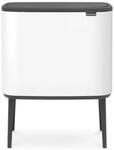 Brabantia Abfalleimer, Wei&szlig;, Kunststoff, 34 L, 54x68x31.5 cm, K&uuml;chen,