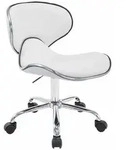 CLP Hocker, Wei&szlig;, Metall, 47x71x50 cm, Arbeitszimmer, B&uuml;rost&uuml;hle, Drehst&uuml;hle