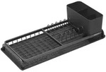 Brabantia Geschirrabtropftasse, Dunkelgrau, Metall, Kunststoff, 20x12.6x46.3 cm,