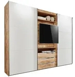P & B Schwebet&uuml;renschrank Wimex Magic, Wei&szlig;, Eiche, Holzwerkstoff, 2 F&auml;cher, 3