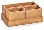 Zeller Present Schreibwarenbox, Natur, Holz, Bambus, 28x17.7x11 cm,...