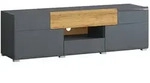 Petits-meubles Tv-M&ouml;bel, Grau, Holzwerkstoff, 159x47x39 cm, Wohnzimmer, TV M&ouml;bel,