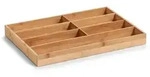 Zeller Besteckbeh&auml;lter, Braun, Naturmaterialien, 44x4x31 cm, K&uuml;chenzubeh&ouml;r,