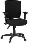 Mid.you Drehstuhl, Schwarz, Kunststoff, Drehkreuz, 56x114x45 cm, ergonomische