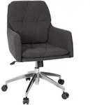 Mid.you Drehstuhl, Dunkelgrau, Textil, Drehkreuz, 58x89x70 cm, Wippmechanik mit