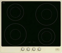 SMEG INDUKTIONSKOCHFELD Creme, Schwarz 60x51x59.6 cm