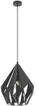 Eglo H&auml;ngeleuchte, Schwarz, Silber, Metall, oval,oval, 150 cm, Lampen &...