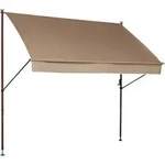 Boxxx Klemmmarkise, Taupe, Metall, Textil, Uni, 250x225-275x150 cm, Sonnenschutz &