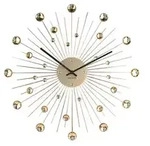 Karlsson Wanduhr, Gold, Metall, Rund, 50x50x4 cm, CE, Dekoration, Uhren,...