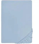 biberna Spannbetttuch, Hellblau, Textil, Uni, 160x220 cm, Schlaftextilien,