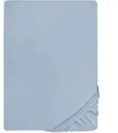biberna Spannbetttuch, Hellblau, Textil, Uni, 200x200 cm, Schlaftextilien,