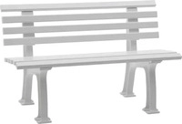 Modante GARTENBANK Wei&szlig; 120x74x54 cm