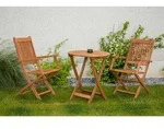 Gardenson Gartenklapptisch, Natur, Holz, Eukalyptusholz, massiv, rund, eckig, X-Form,