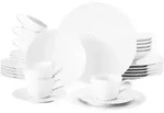 Seltmann Weiden Kombiservice, Wei&szlig;, Keramik, 30-teilig, Rund, 2x2x2 cm, Essen &