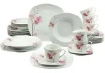 Creatable Kombiservice, Wei&szlig;, Keramik, 30-teilig, Blume, 200 ml,200 ml, Essen &