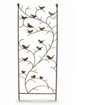 DanDiBo Rankgitter, Braun, Metall, 50x150x1 cm, Gartenzubeh&ouml;r, Gartendeko