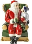 Villeroy & Boch Weihnachtsmann Christmas Toys, Gr&uuml;n, Rot, Wei&szlig;, Keramik,