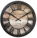 Atmosphera Createur d ́interieur Wanduhr, Braun, Holzwerkstoff, Rund, 39x39x39...