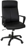 Mid.you Drehstuhl, Schwarz, Kunststoff, Drehkreuz, 63x116x66 cm, Wippmechanik mit