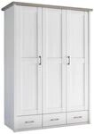 Babykleiderschrank Luca / Corner, Wei&szlig;, Eiche, Holzwerkstoff, 7 F&auml;cher, 3