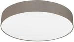 Eglo Deckenleuchte Pasteri, Wei&szlig;, Taupe, Metall, Textil, rund,rund, 15 cm, Lampen &