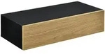 [en.casa] Wandregal, Schwarz, Holzwerkstoff, 50x12x24 cm, Wohnzimmer, Regale,