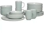 Ritzenhoff Breker Kombiservice, Mintgr&uuml;n, Keramik, 16-teilig, 2x2x2 cm, Essen &