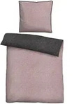 biberna Bettw&auml;sche-Garnitur, Brombeere, Textil, Uni, 200x200 cm, Schlaftextilien,