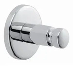 Tesa Handtuchhaken Smooz, Chrom, Metall, rund, 3.7x3.7x3.7 cm, Badaccessoires,