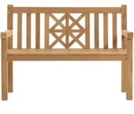 Mr. Deko Gartenbank, Natur, Holz, Uni, 2-Sitzer, einzeln stellbar, 120x89x60 cm,
