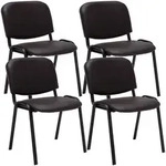 CLP Besucherstuhl, Braun, Metall, 53x83x53 cm, Arbeitszimmer, Besucherst&uuml;hle