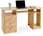 Idimex Schreibtisch, Natur, Holz, Kiefer, Vintage, Rechteckig, 140x74x67 cm, FSC Mix,