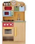 Teamson Kids Kinderk&uuml;che, Braun, Holzwerkstoff, 30x90x55 cm, Spielzeug,