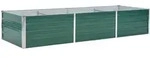 vidaXL Hochbeet, Gr&uuml;n, Metall, 80x45x240 cm, Gartenzubeh&ouml;r, Hochbeete