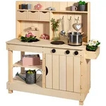 Muddy Buddy Matschk&uuml;che Explorer, Natur, Holz, Metall, Zypresse, massiv, 40x105x102