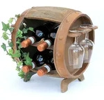 DanDiBo Weinregal, Braun, Holz, 31x33x28 cm, Wohnzimmer, Regale, Weinregale