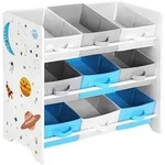 Calicosy Kinderregal, Wei&szlig;, Holzwerkstoff, 29.5x60x62.5 cm, Kinder- & Jugendzimmer,