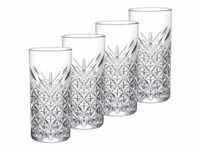 Mäser Longdrinkglas, Transparent, Glas, 4-teilig, 295 ml, Essen & Trinken, Gläser,
